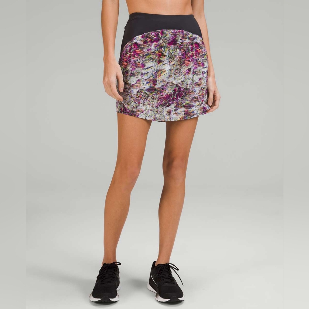 Lululemon Limited Edition Swift High-Rise Long Running Skirt in Firework Floral